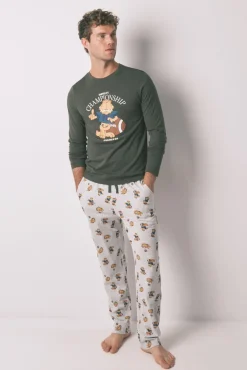 Hombre Women'secret Pijamas>Pijama largo hombre 100% algodón "Garfield"