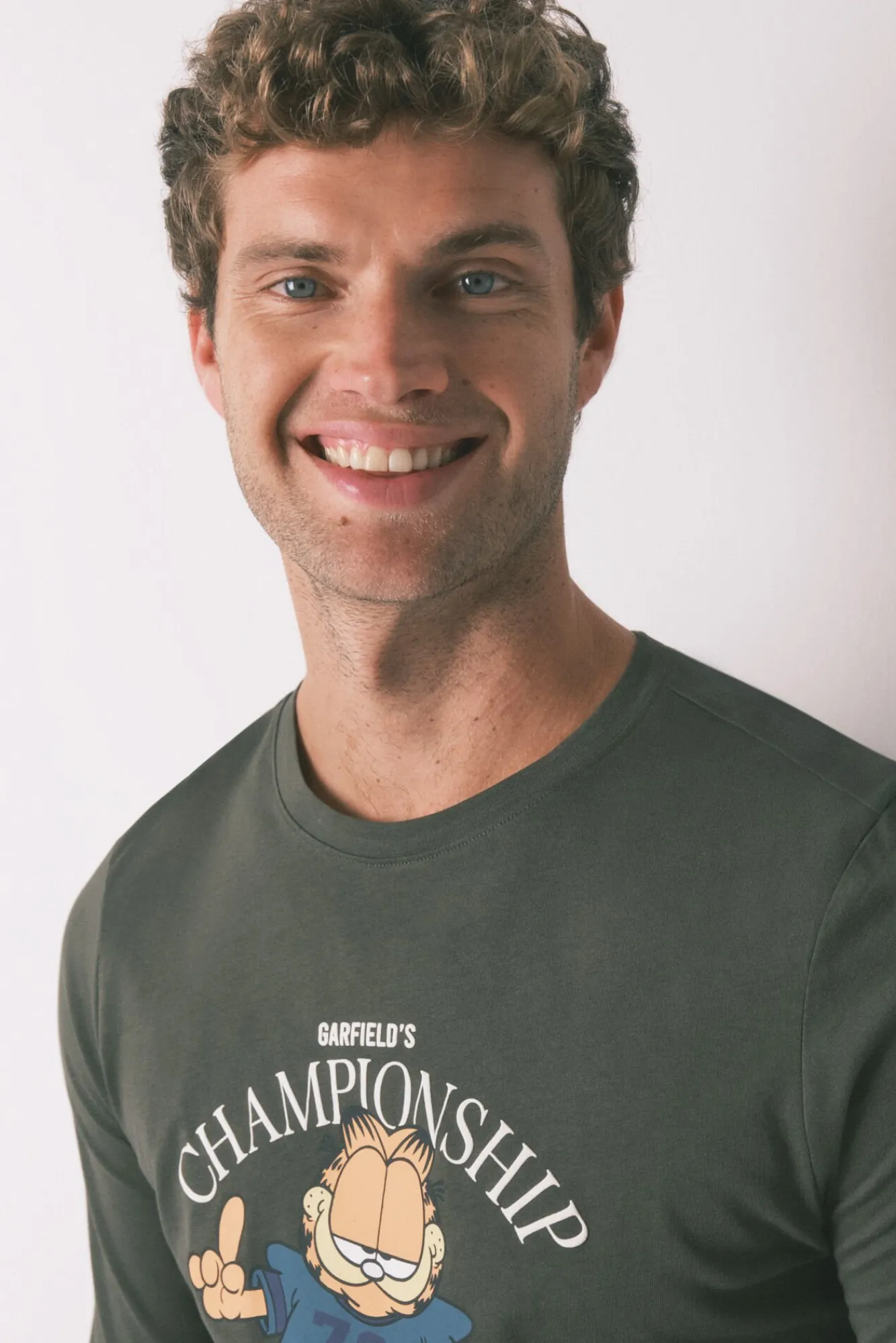 Hombre Women'secret Pijamas>Pijama largo hombre 100% algodón "Garfield"