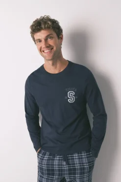 Hombre Women'secret Pijamas>Pijama largo hombre 100% algodón cuadros