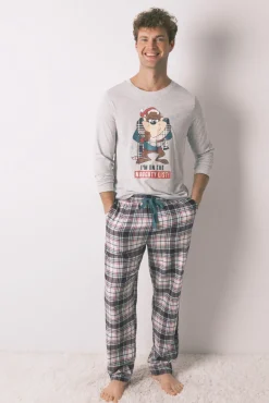 Hombre Women'secret Pijamas>Pijama largo hombre 100% algodón "Taz"