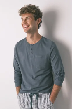 Hombre Women'secret Pijamas>Pijama largo hombre 100% algodón cuadros