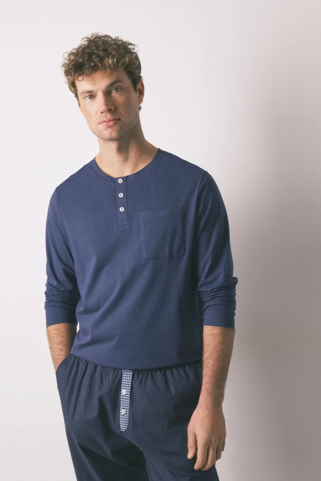 Hombre Women'secret Pijamas>Pijama largo hombre 100% algodón cuadros