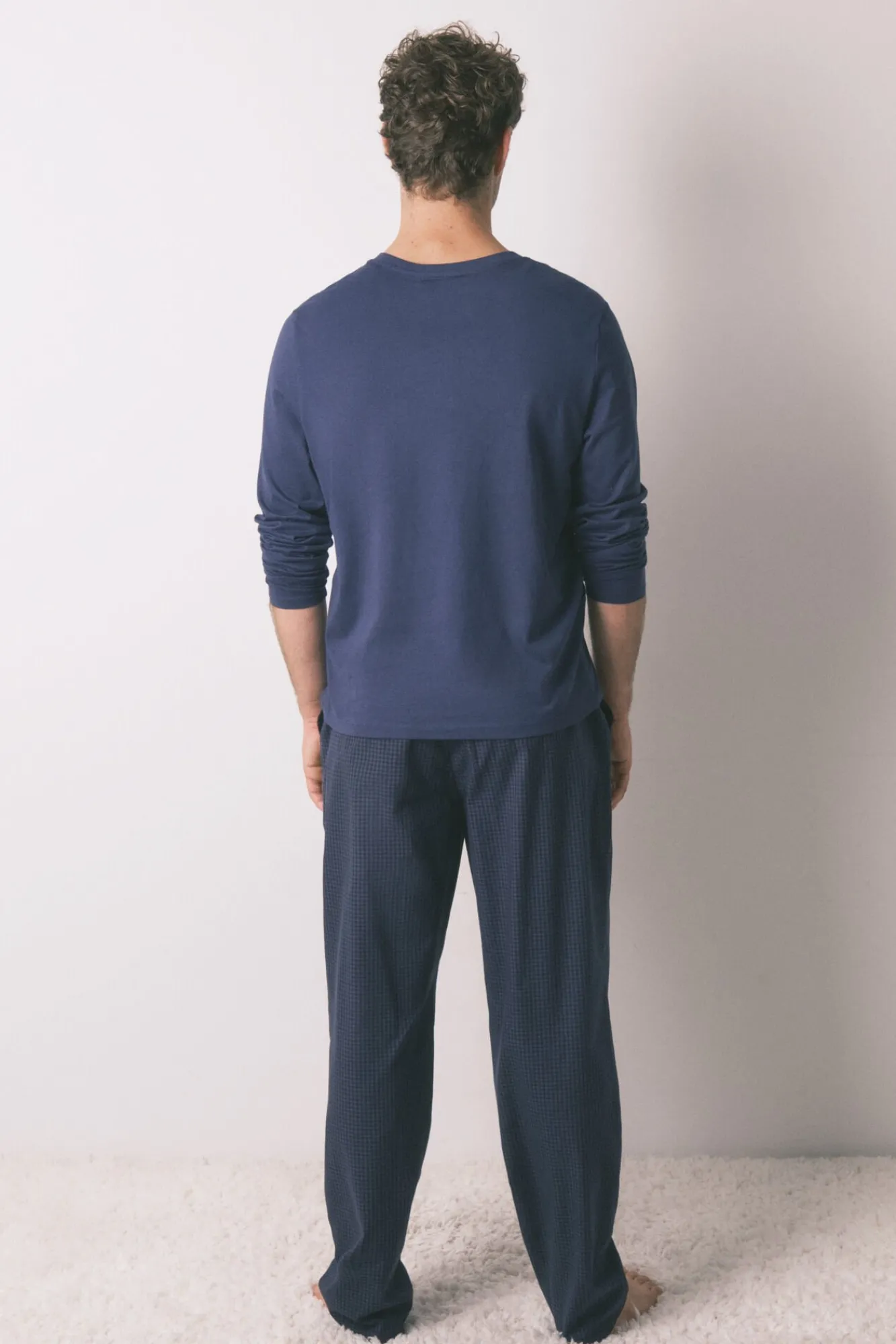 Hombre Women'secret Pijamas>Pijama largo hombre 100% algodón cuadros