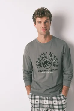 Hombre Women'secret Pijamas>Pijama largo hombre 100% algodón "Jurassic World"