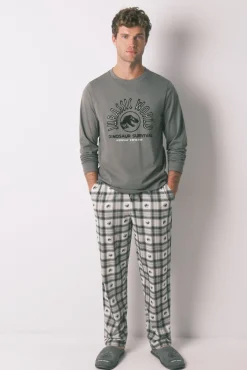 Hombre Women'secret Pijamas>Pijama largo hombre 100% algodón "Jurassic World"