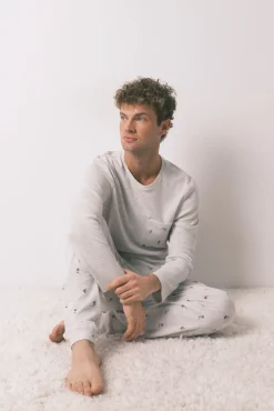 Hombre Women'secret Pijamas>Pijama largo hombre 100% algodón ski