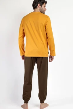 Hombre Admas Pijamas>Pijama largo Mandalorian 100% algodón para hombre