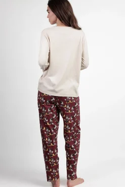 Mujer Admas Pijamas|Pijamas>Pijama largo Minnie Mouse para mujer