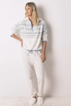 Mujer Women'secret Pijamas|Pijamas>Pijama largo polar Jaquard