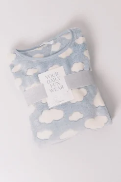 Mujer Women'secret Pijamas|Pijamas>Pijama largo polar mousse nubes