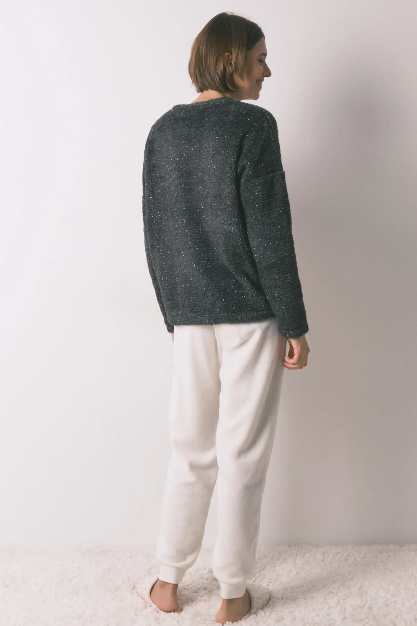 Mujer Women'secret Pijamas|Pijamas>Pijama largo polar pelo suave bordado Pingu