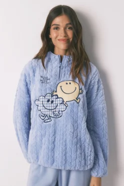 Mujer Women'secret Pijamas|Pijamas>Pijama largo polar SmileyWorld® cuello alto