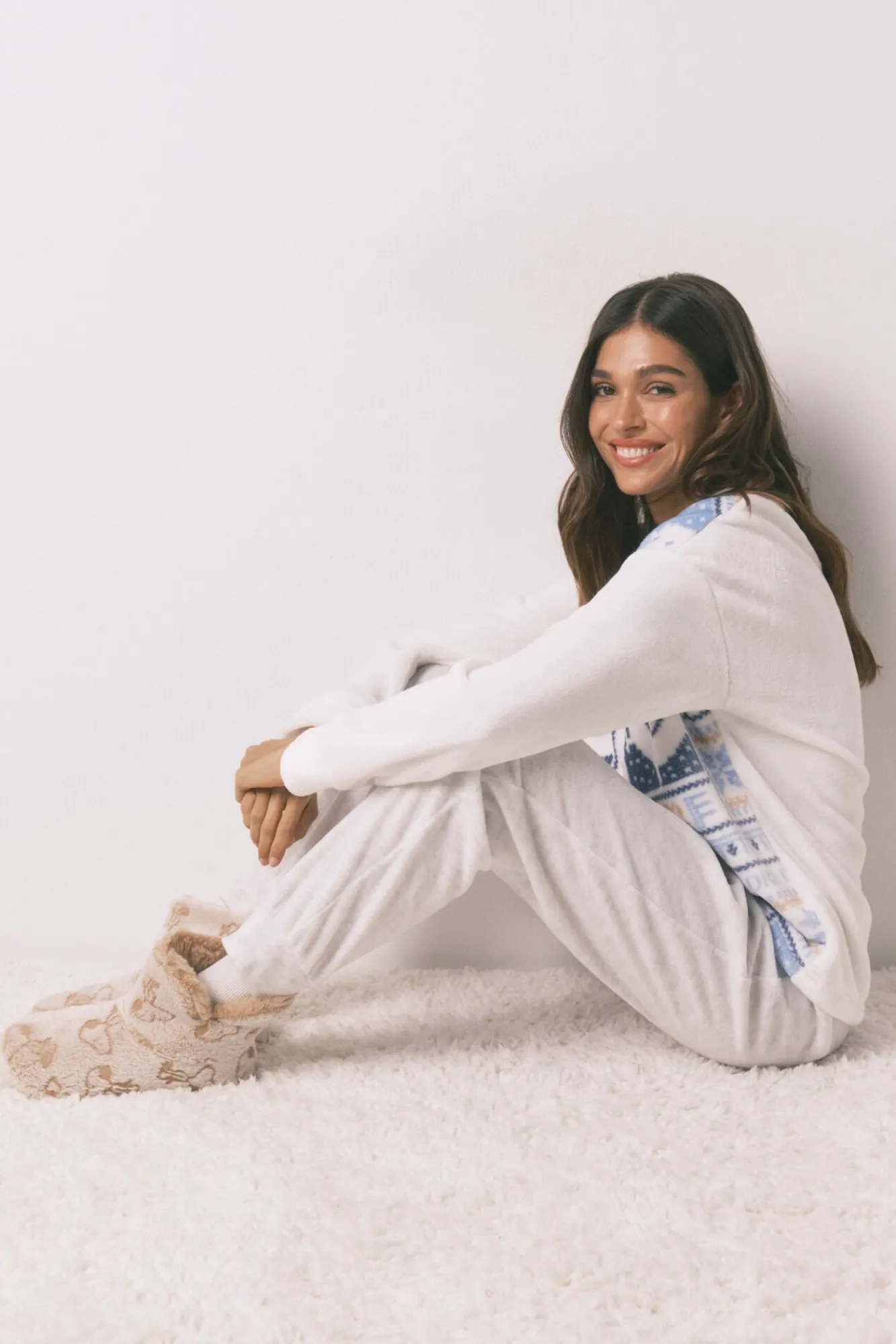 Mujer Women'secret Pijamas|Pijamas>Pijama largo polar SmileyWorld®