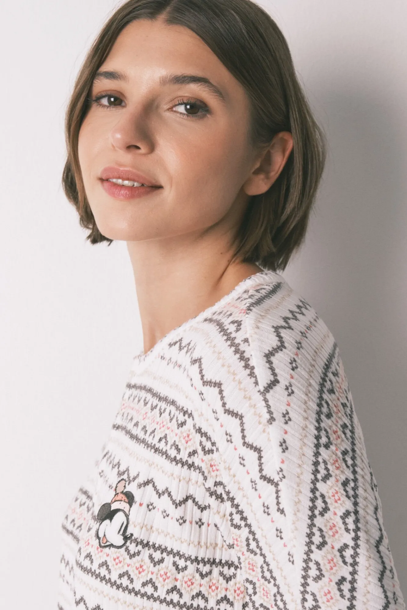 Mujer Women'secret Pijamas|Pijamas>Pijama largo punto cálido suave cenfas Mickey