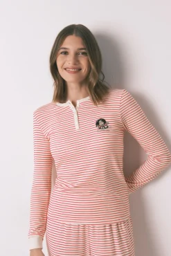 Mujer Women'secret Pijamas|Pijamas>Pijama largo punto extra suave rayas Mafalda