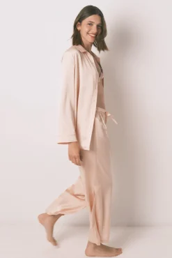 Mujer Women'secret Pijamas|Pijamas>Pijama largo strass satén