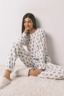 Mujer Women'secret Pijamas|Pijamas>Pijama largo super soft flores