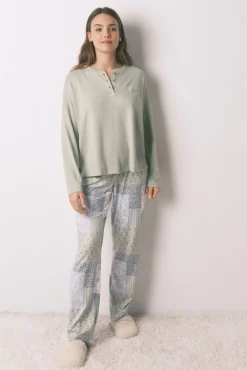 Mujer Women'secret Pijamas|Pijamas>Pijama largo super soft patchwork