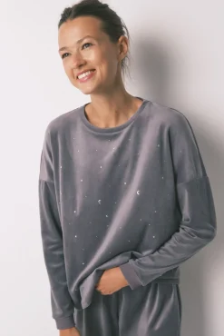 Mujer Women'secret Pijamas|Pijamas>Pijama largo terciopelo suave brillo