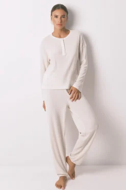 Mujer Women'secret Pijamas|Pijamas>Pijama largo textura waffle