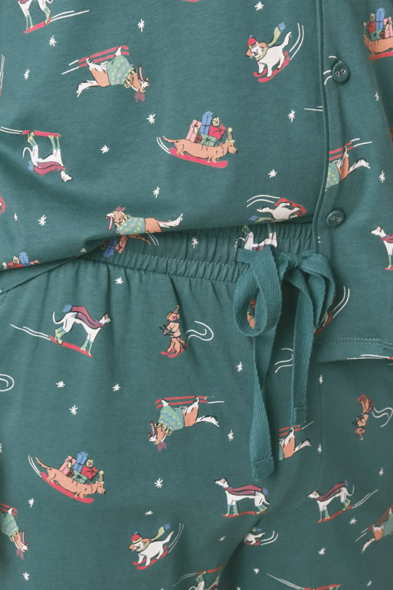 Hombre Women'secret Pijamas>Pijama masculino camisero perritos 100% algodón