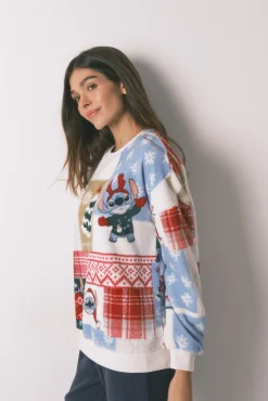 Mujer Women'secret Pijamas|Pijamas>Pijama Stitch tejido polar