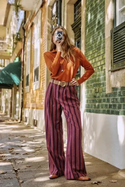 Mujer Hoss Intropia Pantalones>Pippa. Pantalón a rayas