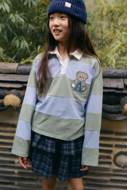 Niños Springfield Kids Camisetas|Blusas>Polo a rayas niña