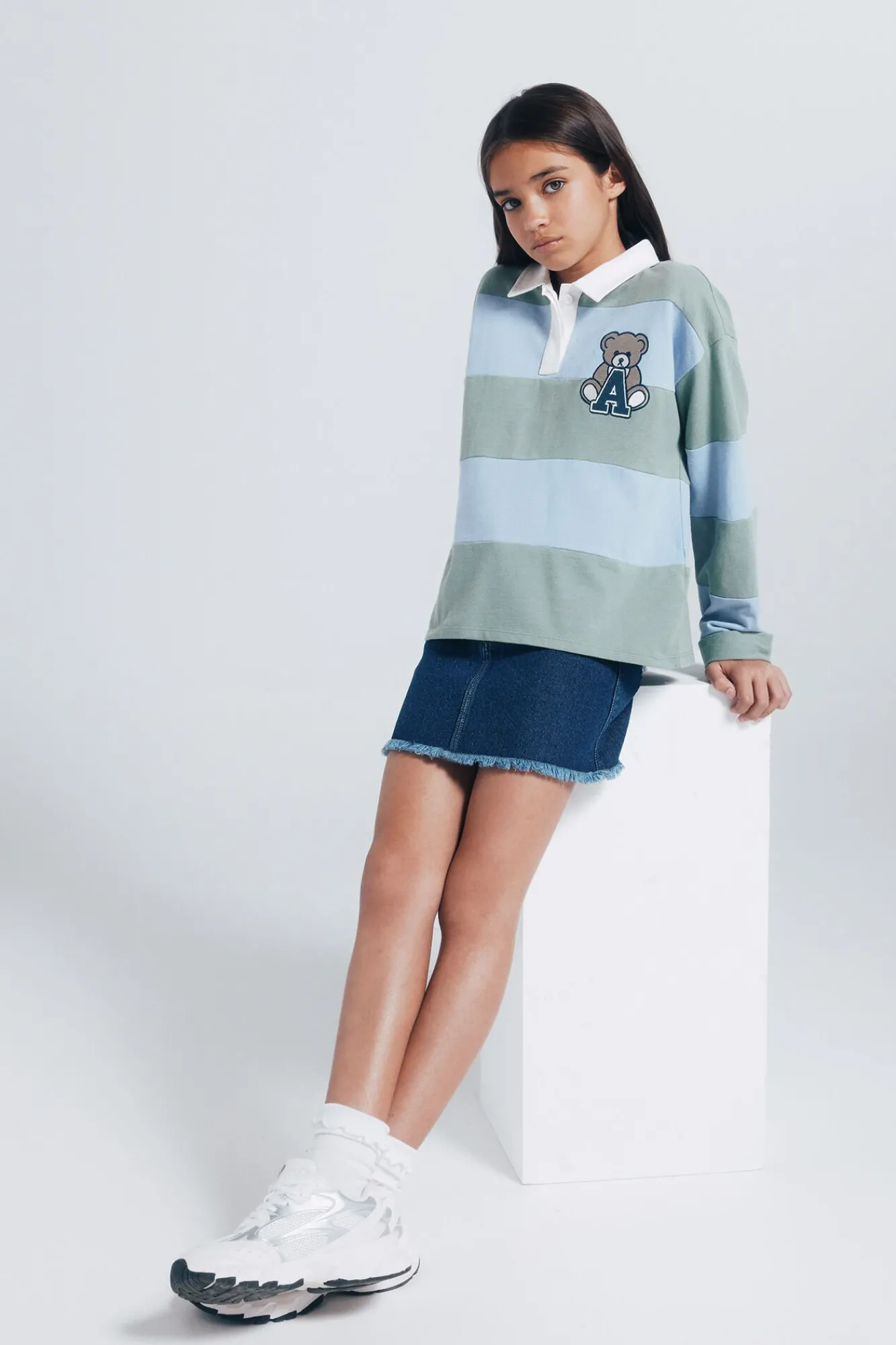 Niños Springfield Kids Camisetas|Blusas>Polo a rayas niña