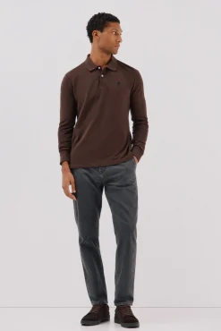 Hombre Cortefiel Polos>Polo básico manga larga