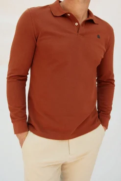 Hombre Cortefiel Polos>Polo básico manga larga