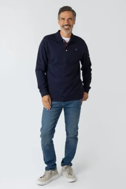 Hombre Privata Polos>Polo básico manga larga