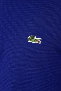 Hombre Lacoste Polos>Polo con bordado de cocodrilo pespunteado