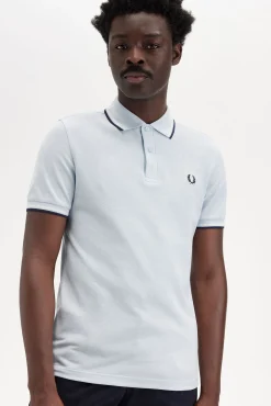 Hombre Fred Perry Polos>Polo con ribete con dos franjas