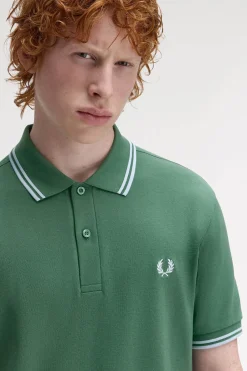 Hombre Fred Perry Polos>Polo de hombre de piqué de manga corta