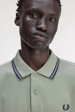 Hombre Fred Perry Polos>Polo de hombre de piqué de manga larga