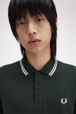 Hombre Fred Perry Polos>Polo de hombre de piqué de manga larga