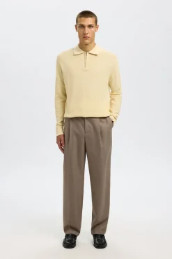 Hombre Selected Polos>Polo estructura media cremallera