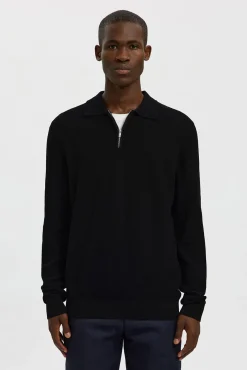 Hombre Selected Polos>Polo estructura media cremallera