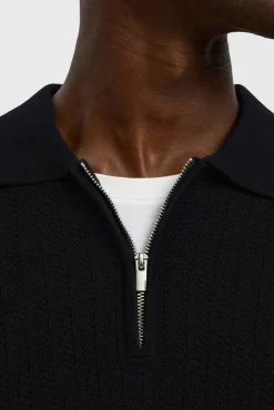 Hombre Selected Polos>Polo estructura media cremallera