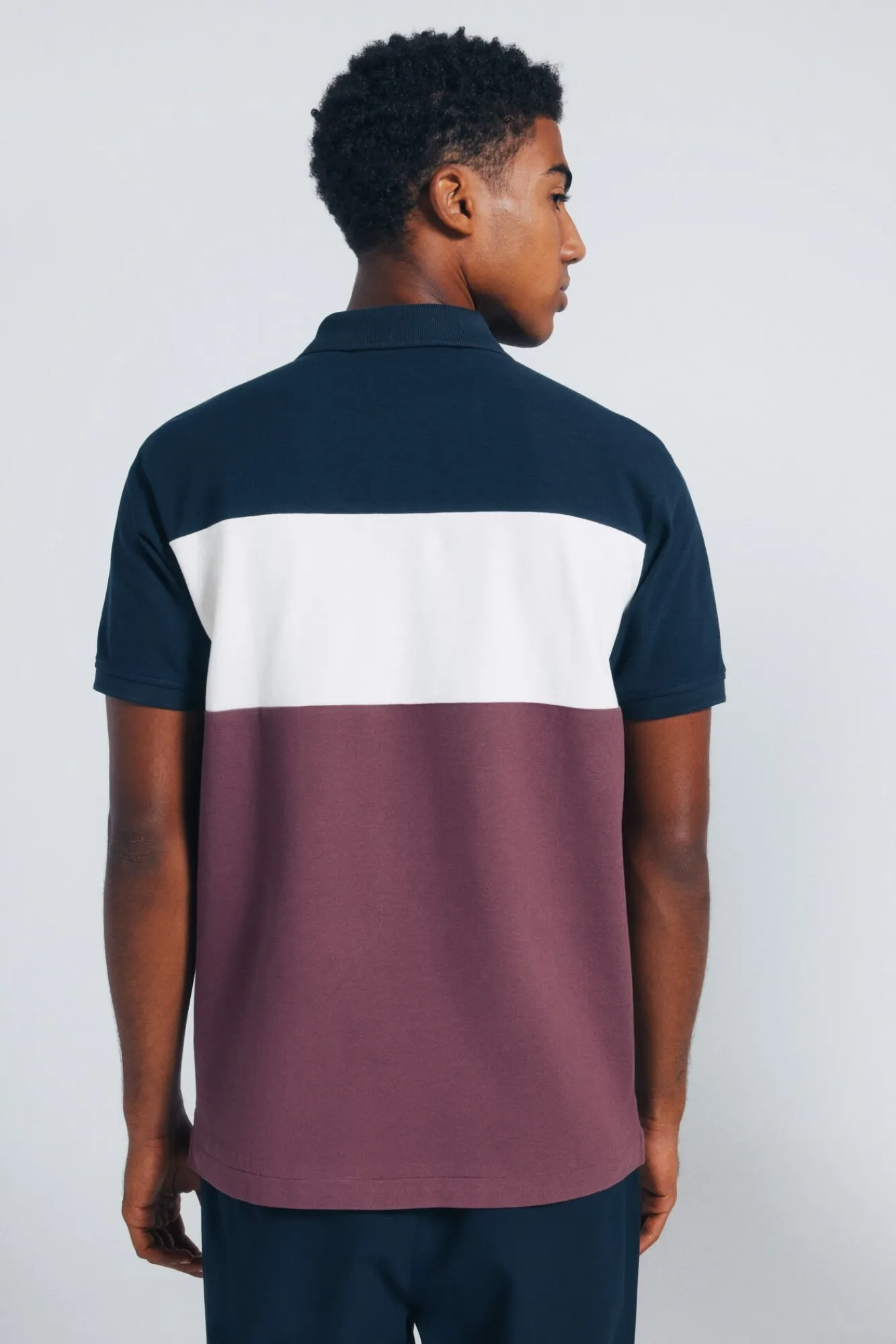 Hombre Springfield Polos>Polo piqué bloques color regular fit