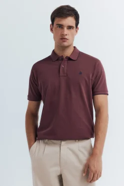 Hombre Springfield Polos>Polo piqué fantasía cuello tipping regular fit