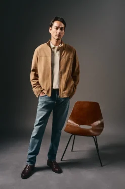 Hombre OOTO Polos>Polo piqué lavado bordado avión