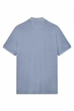 Hombre OOTO Polos>Polo piqué lavado bordado avión