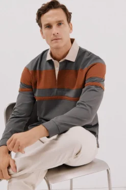 Hombre Cortefiel Polos>Polo rugby bloques