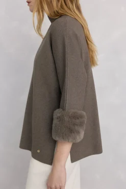 Mujer Pedro del Hierro Chaquetas>Poncho cuello perkins