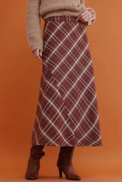 Mujer Hoss Intropia Faldas>Renée. Falda a cuadros