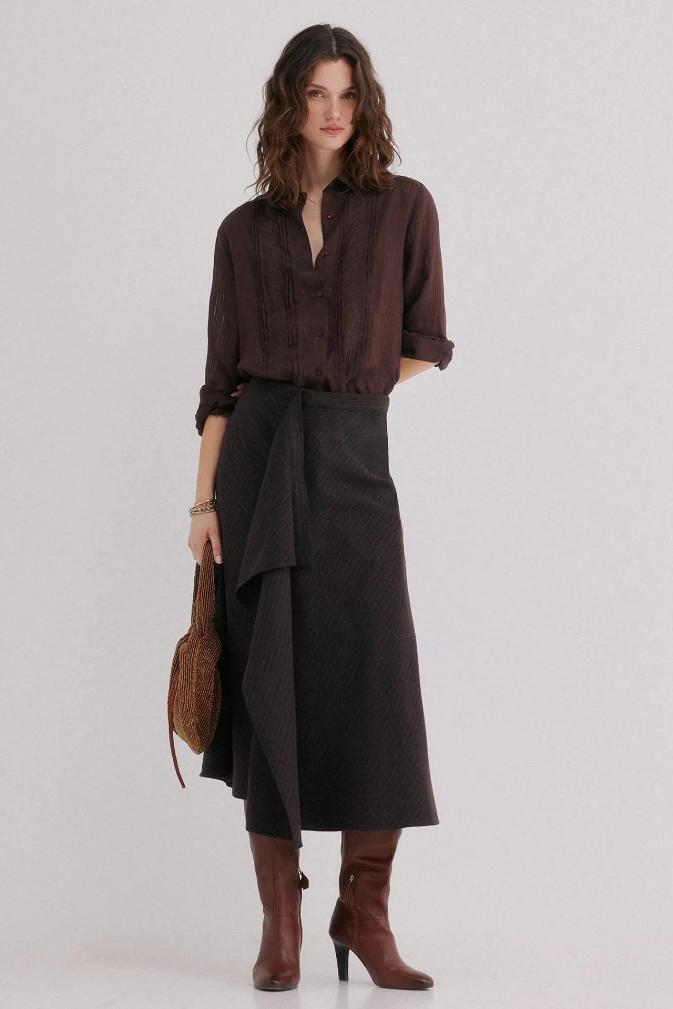 Mujer Hoss Intropia Faldas>Rina. Falda a rayas