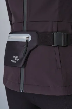 Mujer Dash and Stars Bolsos|Deporte>Riñonera negra extra plana