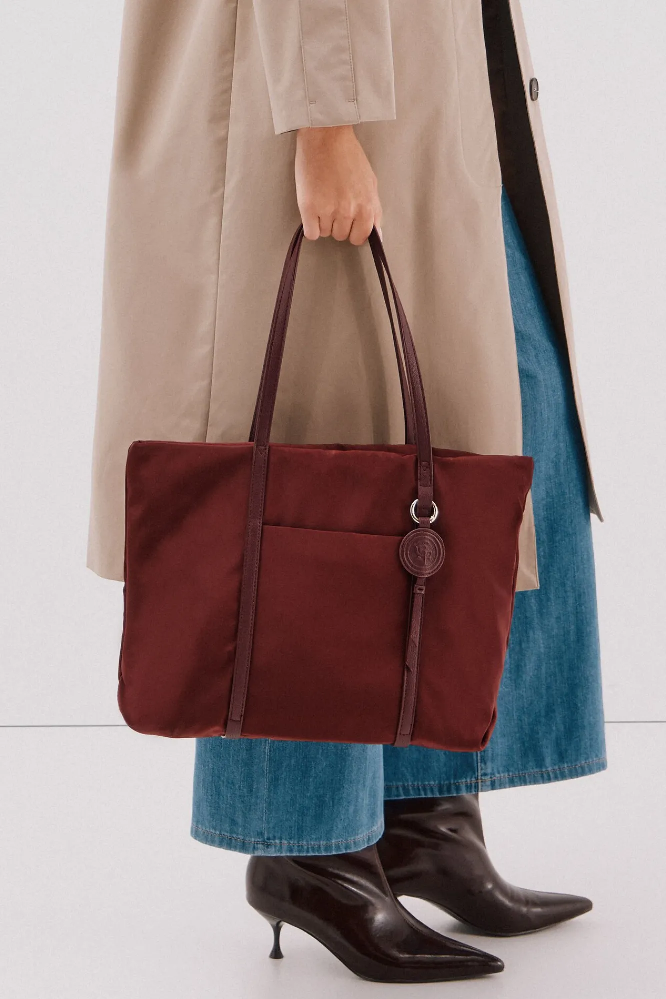 Mujer Cortefiel Bolsos>Shopper nylon logo gr